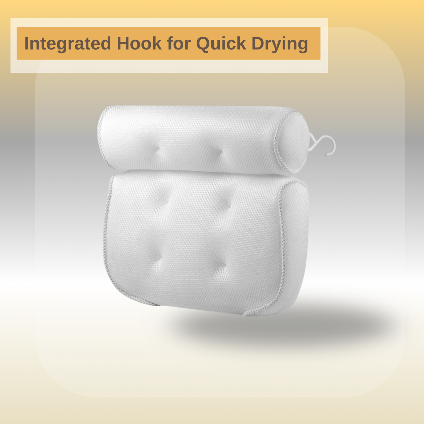 AquaRest™ 4D Air Mesh Bath Pillow
