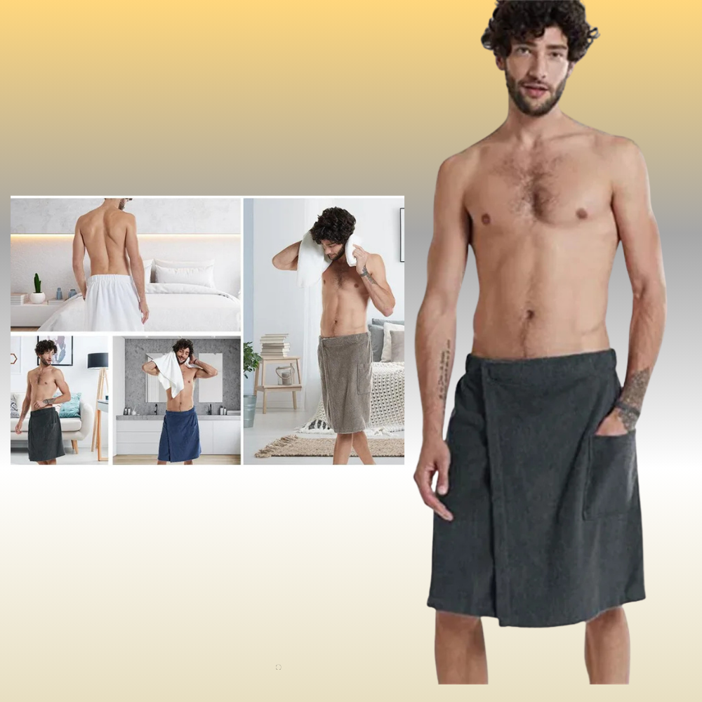 ComfortWrap – Premium Men’s Bath Towel Skirt