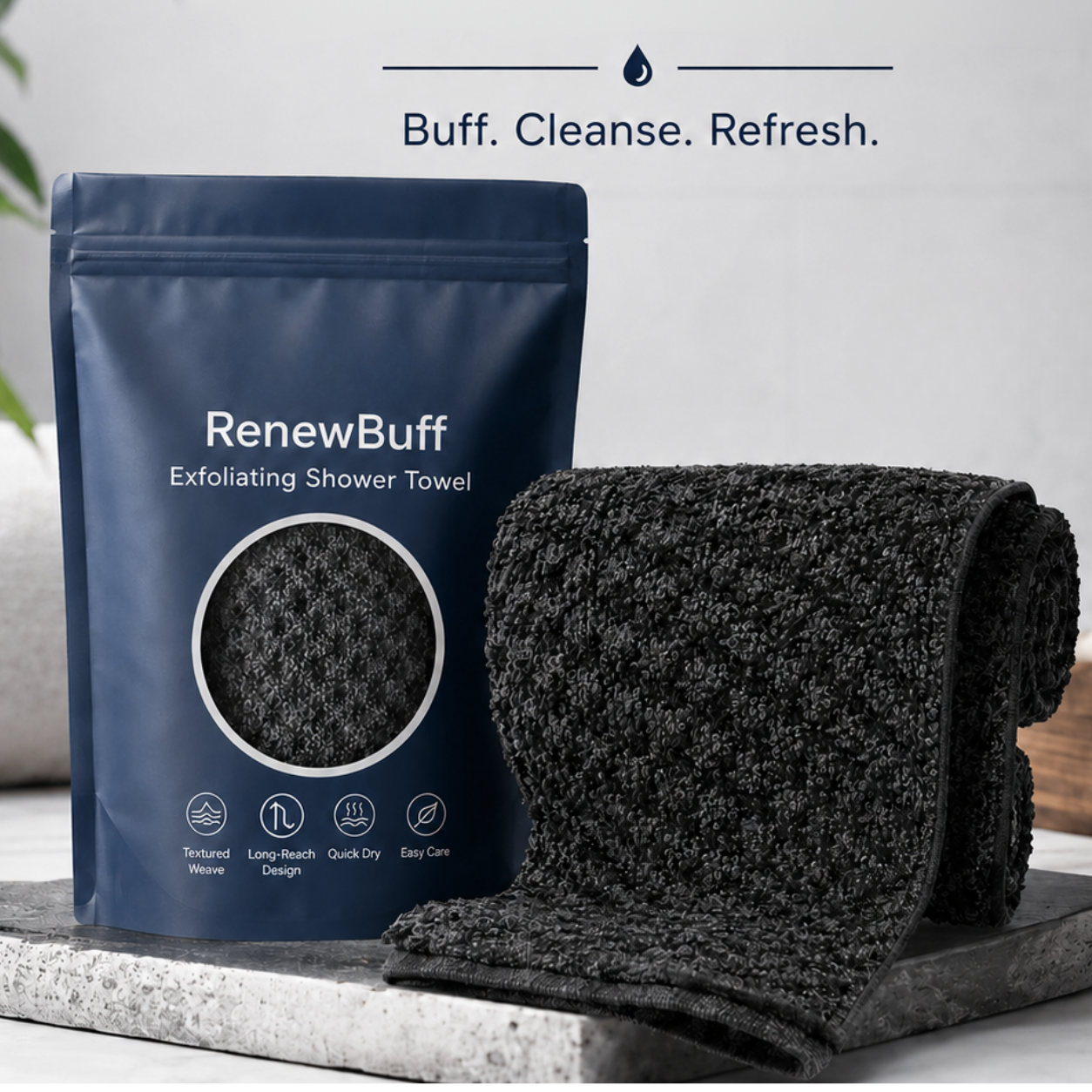 RenewBuff Exfoliating Towel.