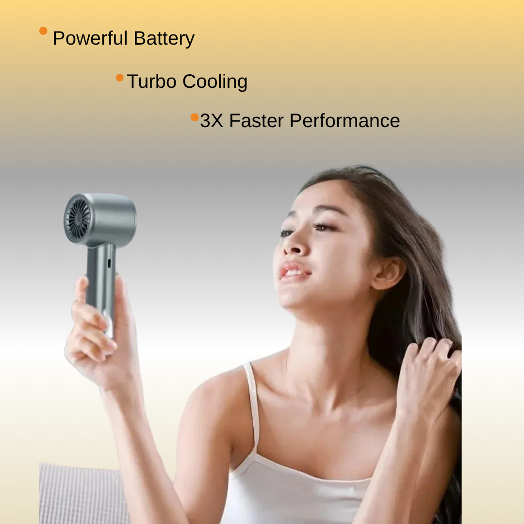 BreezePro™ 120-Speed Bladeless Hand Fan