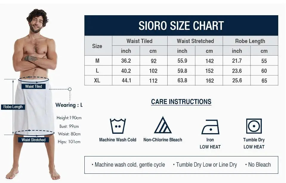 ComfortWrap – Premium Men’s Bath Towel Skirt