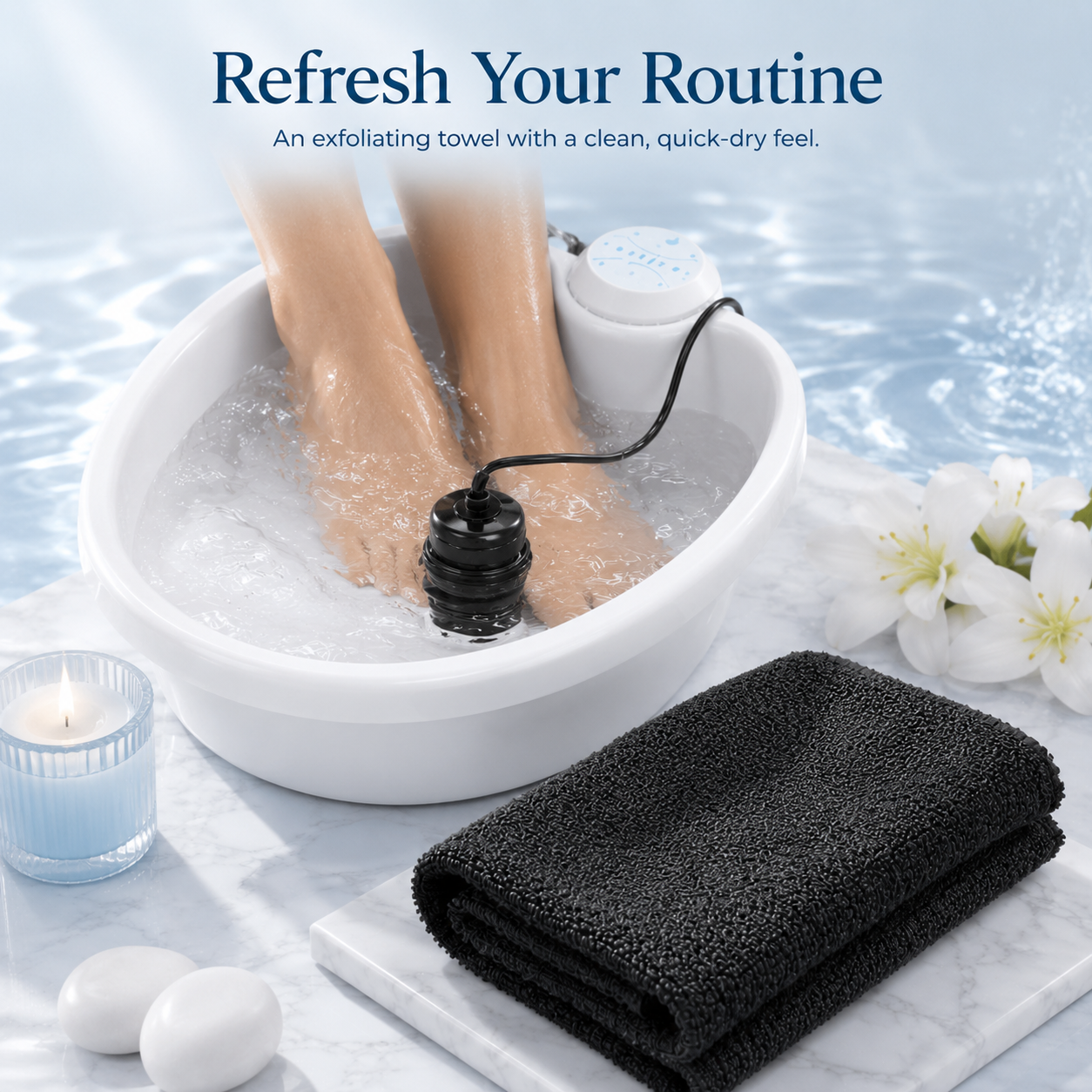 RenewBuff Exfoliating Towel.